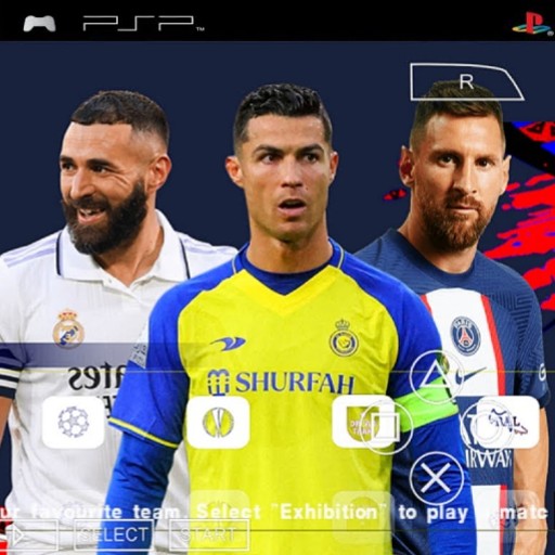 تحميل لعبة PES 2023 lite لمحاكي PPSSPP مضغوطة