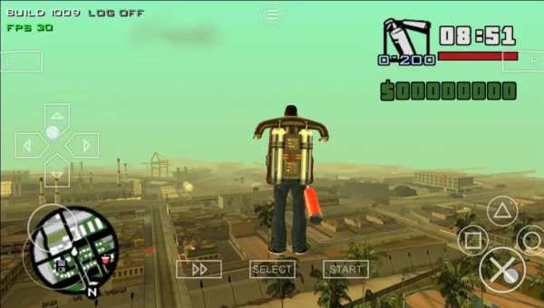 تحميل لعبة GTA San Andreas psp للاندرويد PPSSPP من ميديا فاير 2 gta sa psp 3