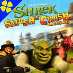 تحميل لعبة Shrek Smash N’ Crash Racing psp مضغوطة لمحاكي ppsspp