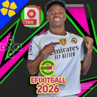 تحميل لعبة PES 2026 PSP ISO ملف واحد بأحدث الانتقالات