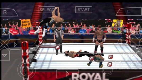 تحميل WWE 2K27 PPSSPP للاندرويد 2 wwe 2k27 ppsspp ring match gameplay